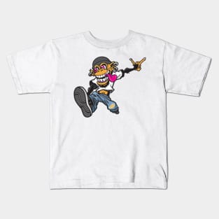 Cool Street Art Monkey Kids T-Shirt